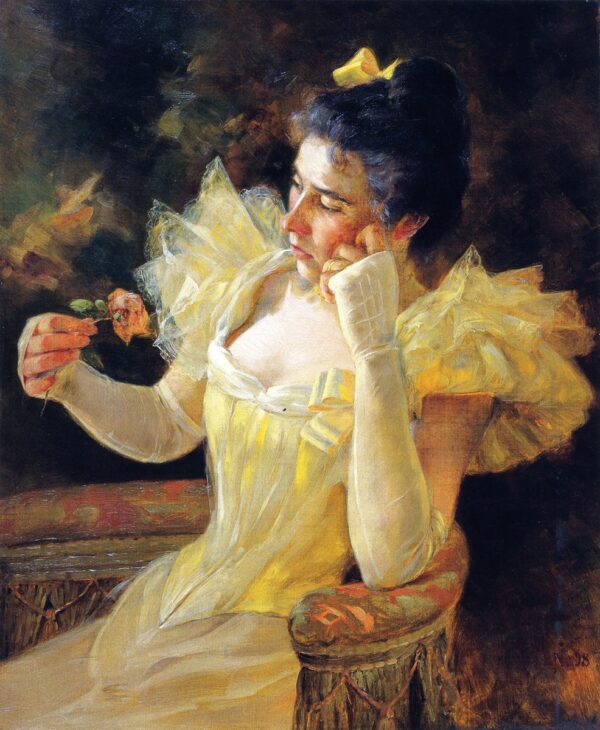 Julia by Mathias J Alten, hand-painted oil reproduction