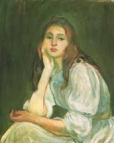 Julie Daydreaming by Berthe Morisot, hand-painted oil reproduction