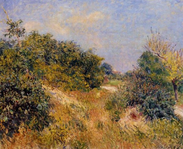 Edge of Fountainbleau Forest – June Morning by Alfred Sisley, hand-painted oil painting reproduction