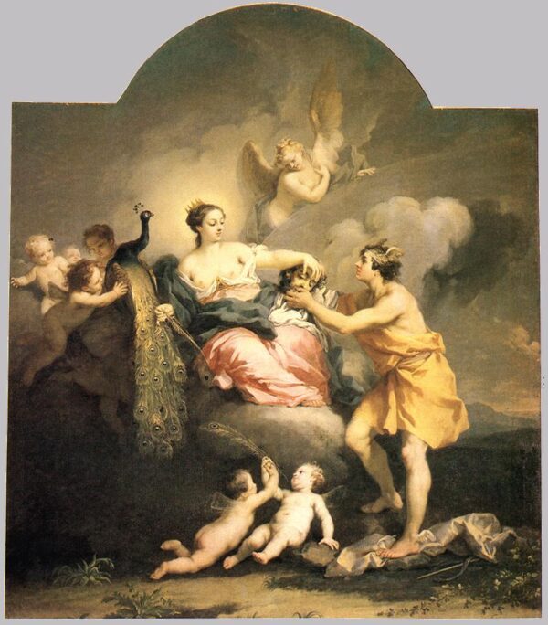 Juno Receiving the Head of Argos by Jacopo Amigoni, hand-painted oil painting reproduction