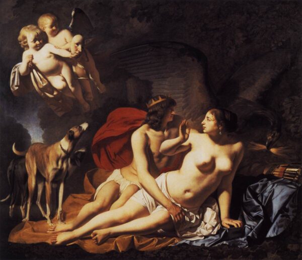 Jupiter and Callisto by Caesar van Everdingen, hand-painted oil painting reproduction