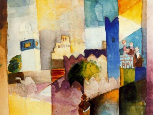 Kairuan III by August Macke, hand-painted oil painting reproduction