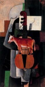 Cow and violin by Kasimir Malevich, hand-painted oil painting reproduction