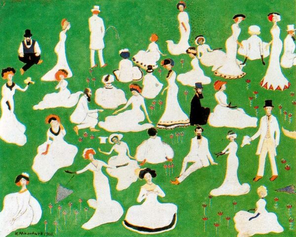 Diversion of the high society by Kasimir Malevich, hand-painted oil painting reproduction