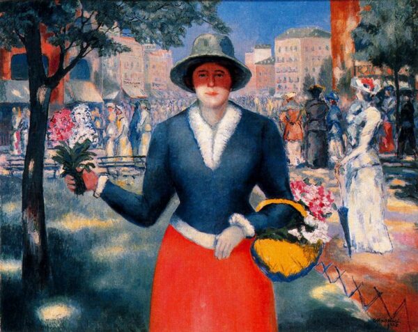 Flower Girl by Kasimir Malevich, hand-painted oil painting reproduction