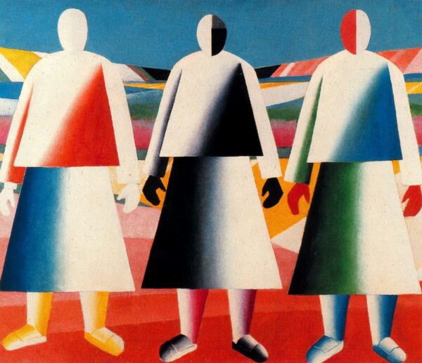 Girls In The Fields by Kasimir Malevich, hand-painted oil painting reproduction