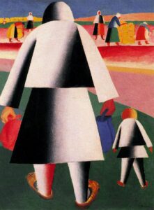 Goint to the harvest by Kasimir Malevich, hand-painted oil painting reproduction