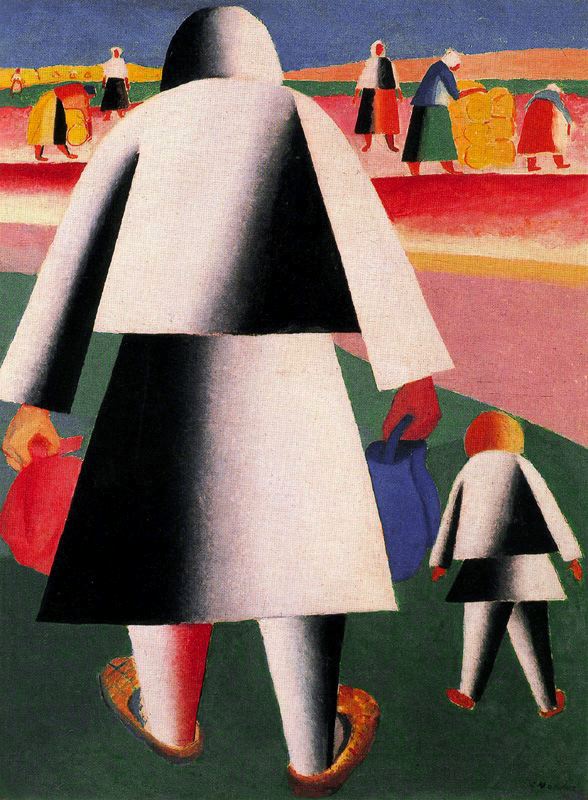 Goint to the harvest by Kasimir Malevich, hand-painted oil reproduction