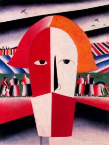 Head of a peasant by Kasimir Malevich, hand-painted oil painting reproduction