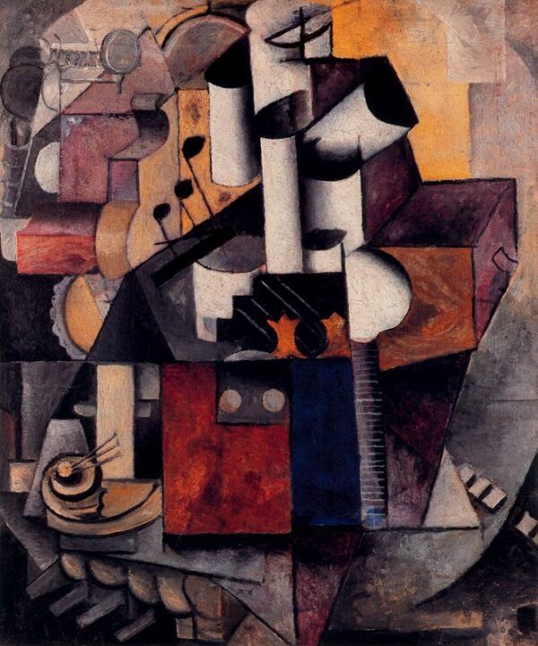 Musical Instrument by Kasimir Malevich, hand-painted oil painting reproduction
