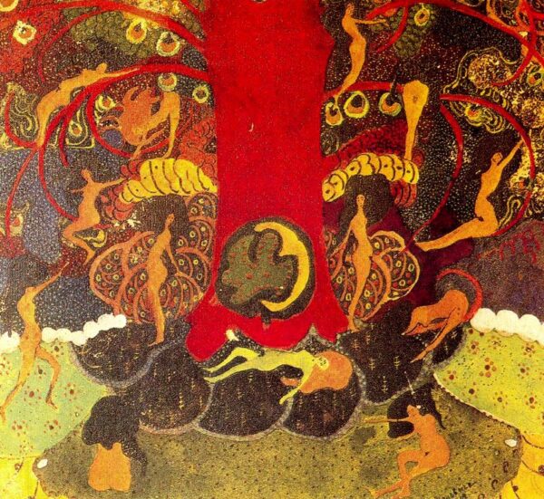 Oak and driadas by Kasimir Malevich, hand-painted oil painting reproduction