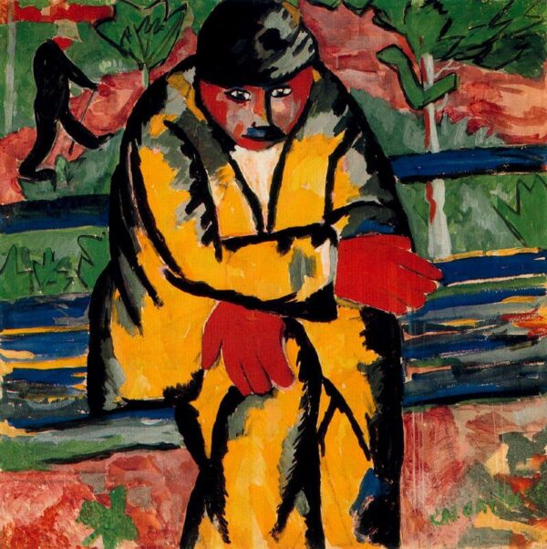 On The Boulevard by Kasimir Malevich, hand-painted oil painting reproduction