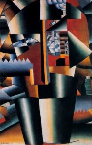 Perfected Portrait of I V Kliun by Kasimir Malevich, hand-painted oil painting reproduction