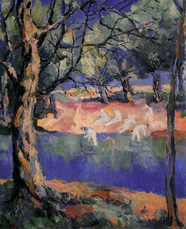River in the Forest by Kasimir Malevich, hand-painted oil painting reproduction