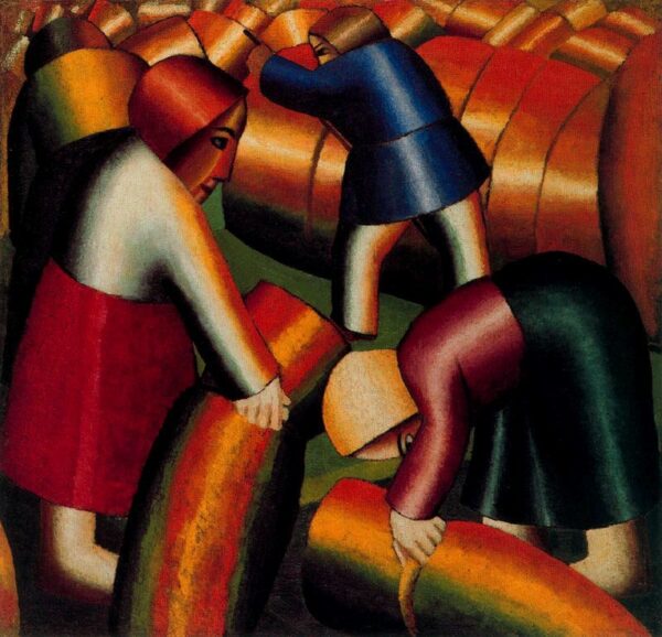 Taking in the Rye by Kasimir Malevich, hand-painted oil painting reproduction