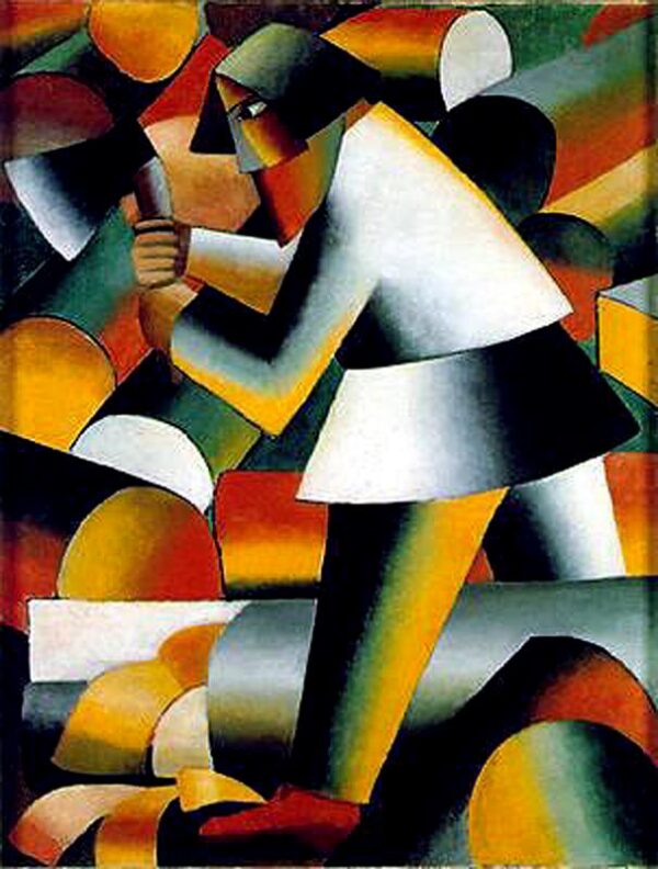 The Woodcutter by Kasimir Malevich, hand-painted oil painting reproduction