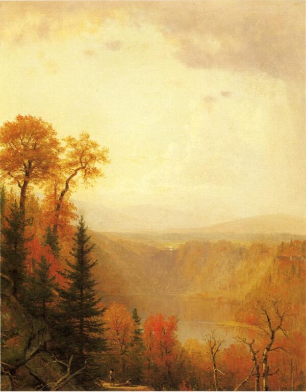 Kauterskill Clove by Thomas Worthington Whittredge, hand-painted oil painting reproduction