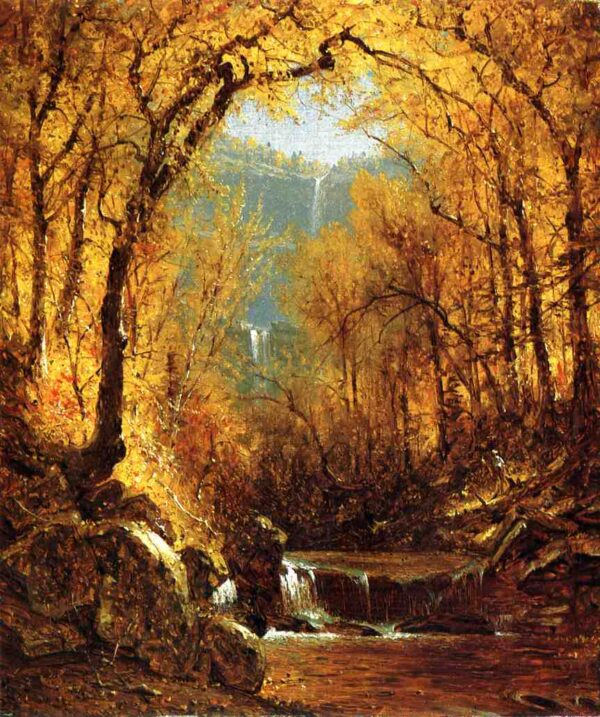 Kauterskill Falls by Sanford Robinson Gifford, hand-painted oil painting reproduction