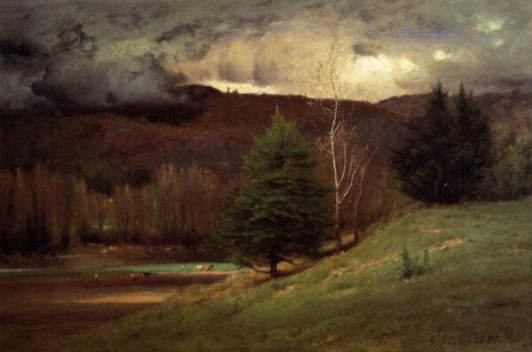 Kearsarge Village by George Inness, hand-painted oil painting reproduction
