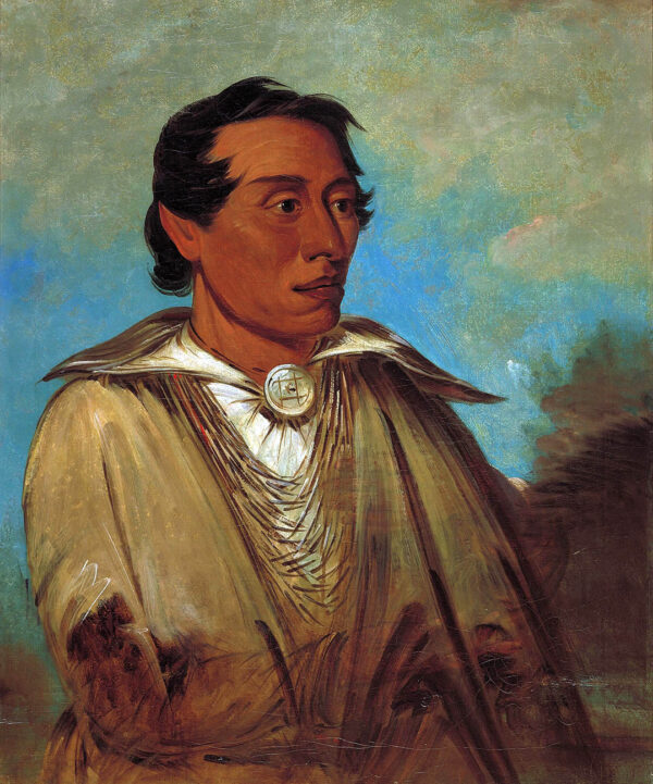 Kee an ne kuk, Foremost Man, Chief of the Tribe by George Catlin, hand-painted oil painting reproduction