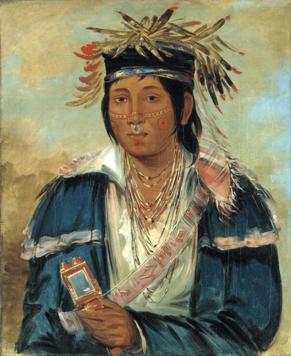 Kee mo ra nia, No English, a Dandy by George Catlin, hand-painted oil painting reproduction