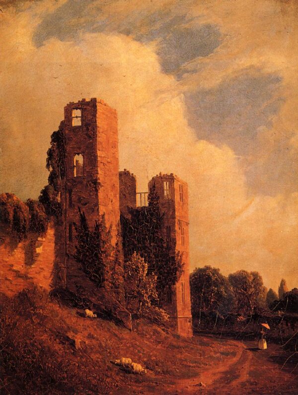 Kenilworth Castle by Sanford Robinson Gifford, hand-painted oil reproduction