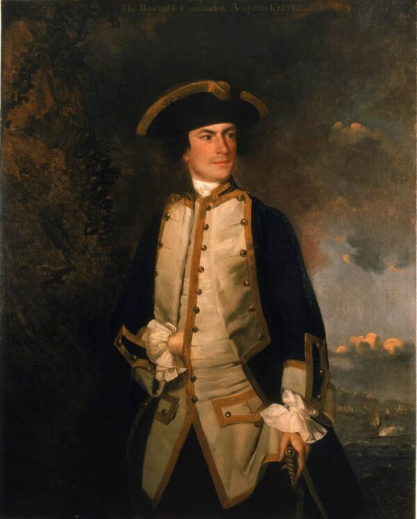 Commodore the Honourable Augustus Keppel by Joshua Reynolds, hand-painted oil painting reproduction
