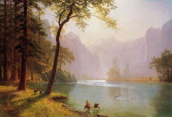 Kern’s River Valley, California by Albert Bierstadt, hand-painted oil painting reproduction