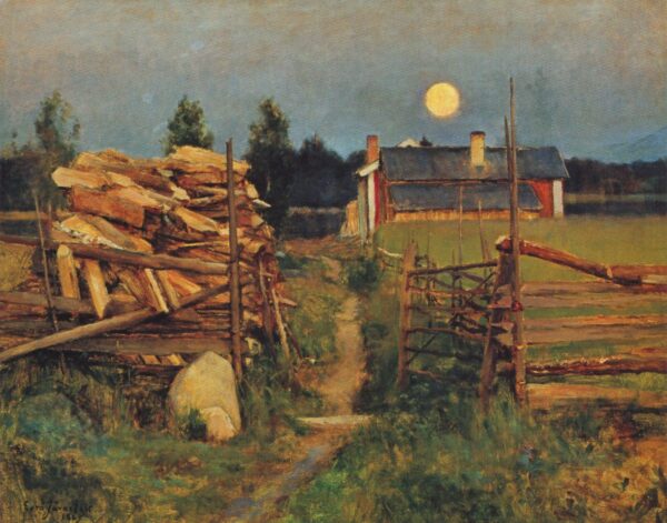 Kesayon Kuu by Eero Järnefelt, hand-painted oil painting reproduction