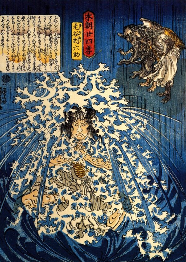 Keyamura Rokusuke by Utagawa Kuniyoshi, hand-painted oil reproduction