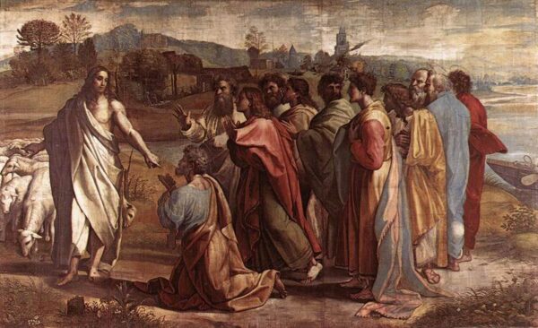 The Handing over the Keys by Raphael Sanzio, hand-painted oil painting reproduction