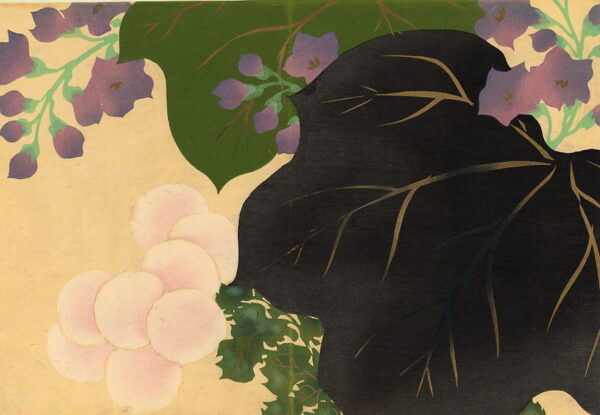 Kikukiri by Kamisaka Sekka, hand-painted oil reproduction