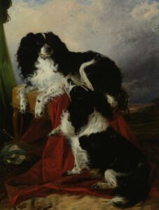 King Charles Spaniels by Richard Ansdell, hand-painted oil painting reproduction