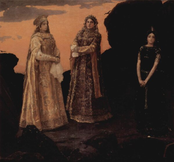 Three Queens of the Underground Kingdom by Viktor Vasnetsov, hand-painted oil reproduction