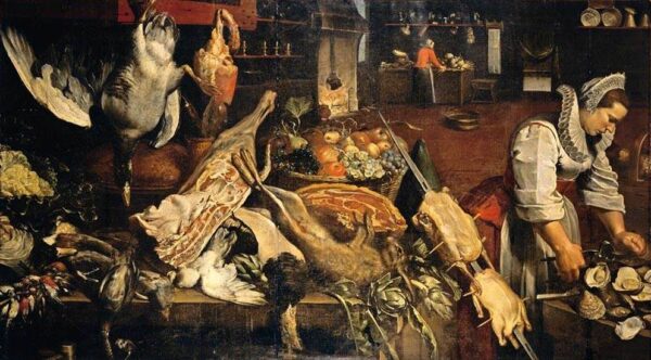Kitchen Still Life by Frans Snyders, hand-painted oil painting reproduction