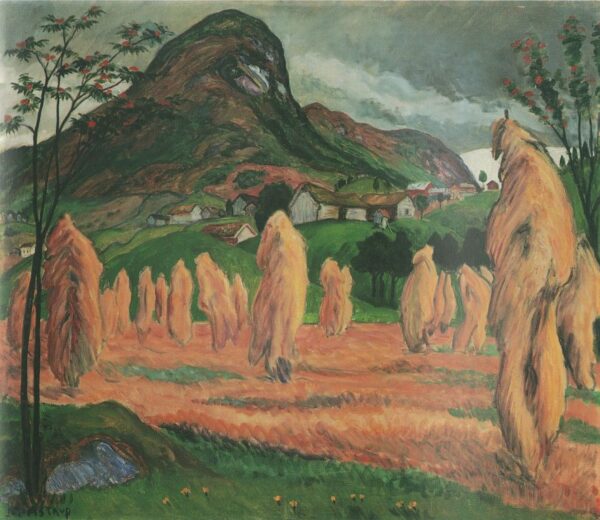 Kornstaur by Nikolai Astrup, hand-painted oil painting reproduction