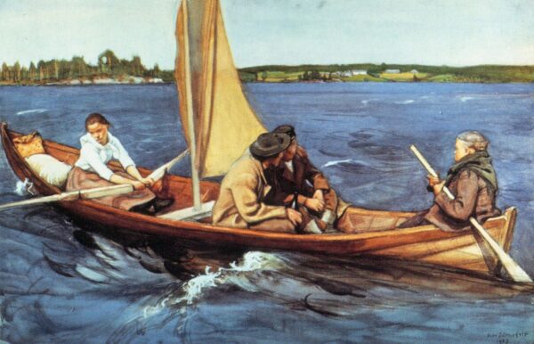 Kotimatkalla by Eero Järnefelt, hand-painted oil painting reproduction