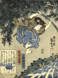 Kumawakamaru by Utagawa Kuniyoshi, hand-painted oil painting reproduction