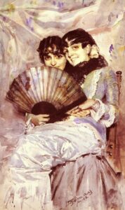 Kusinerna by Anders Zorn, hand-painted oil painting reproduction