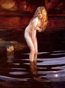 La Baigneuse by Paul Émile Chabas, hand-painted oil painting reproduction