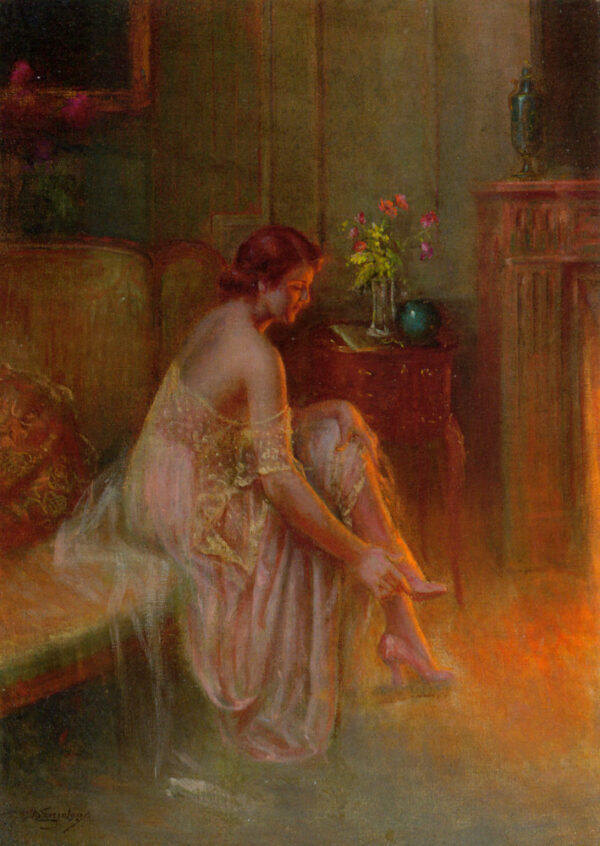 La Chaussure by Delphin Enjolras, hand-painted oil painting reproduction