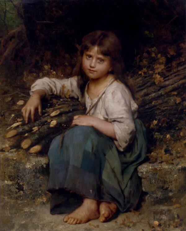 La Fille Du Bucheron by Leon Bazile Perrault, hand-painted oil painting reproduction