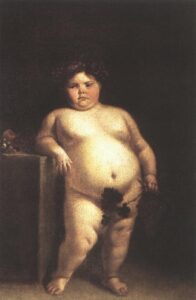 La Monstrua Desnuda by Juan Carreño de Miranda, hand-painted oil painting reproduction