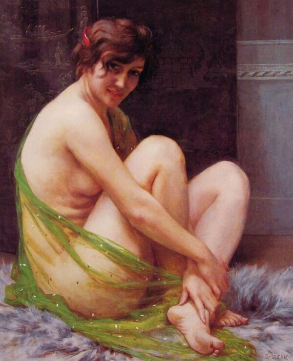 La Paresseuse by Guillaume Seignac, hand-painted oil painting reproduction