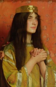La Reine Clothilde by Thomas Cooper Gotch, hand-painted oil painting reproduction