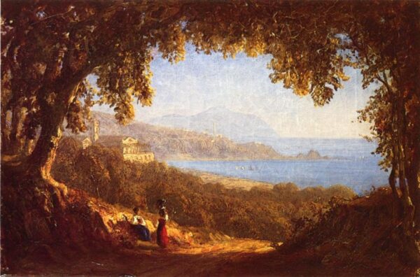 La Riviera di Ponente, Genoa by Sanford Robinson Gifford, hand-painted oil painting reproduction