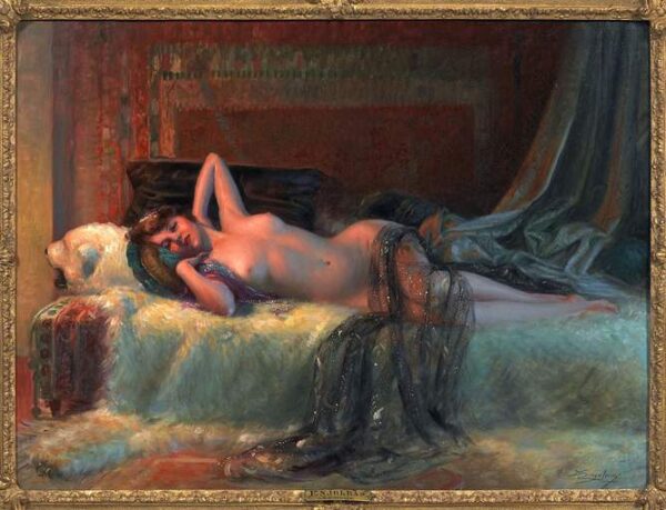La Sieste by Delphin Enjolras, hand-painted oil painting reproduction