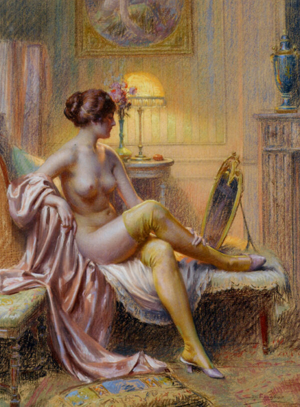 La Toilette by Delphin Enjolras, hand-painted oil painting reproduction