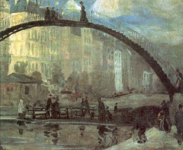 La Villette by William Glackens, hand-painted oil painting reproduction