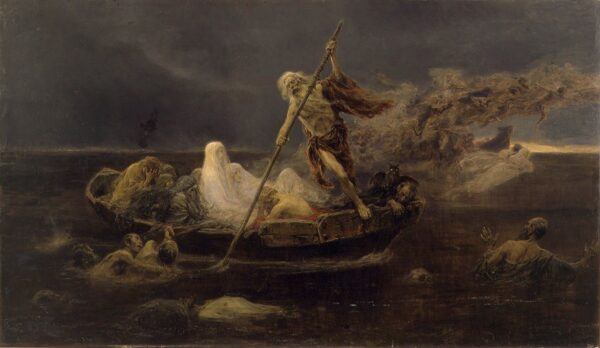 La barca de Caronte by José Benlliure y Gil, hand-painted oil painting reproduction